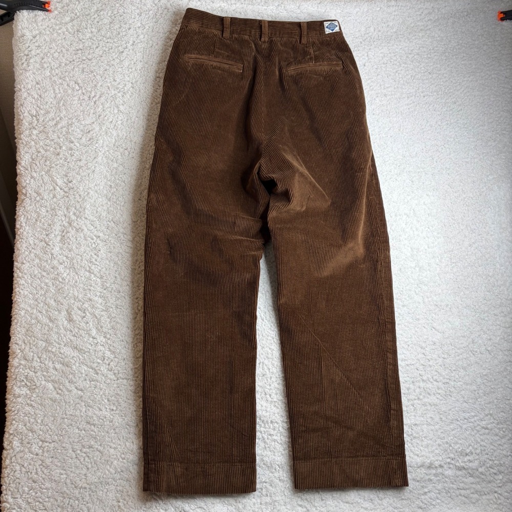 60s Non Stock Brown Corduroy Paratrooper Pants Pleated  conmar Mens 29x29 Y